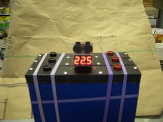 Image Missing  Battery of three cell holders w Voltmeter.JPG